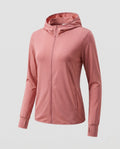 Women's ultra-light running hooded jacket with micro-perforated fabric, elastic hem, and slim fit Fashion Glam-Fashion Glam