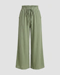 Women's Wide Palazzo Pants with Elastic Waistband-Fashion Glam