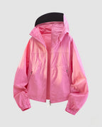 Women's windproof leisure jacket with reflectors Fashion Glam-Fashion Glam