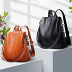 Fashion Glam | Anti-Theft Leather Backpack