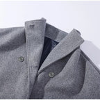 Fashion Glam | Wool Blend Jacket with High Collar and Buttons