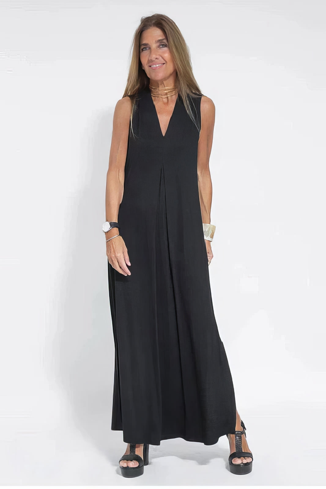 Ellie™ Elegant Long Dress with Cardigan