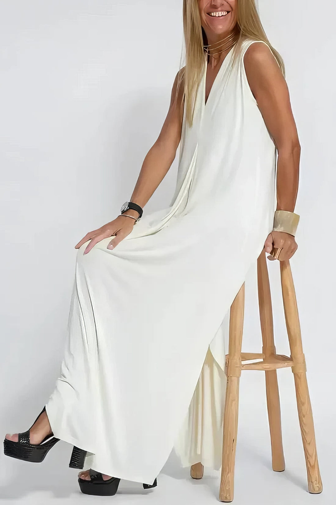 Ellie™ Elegant Long Dress with Cardigan