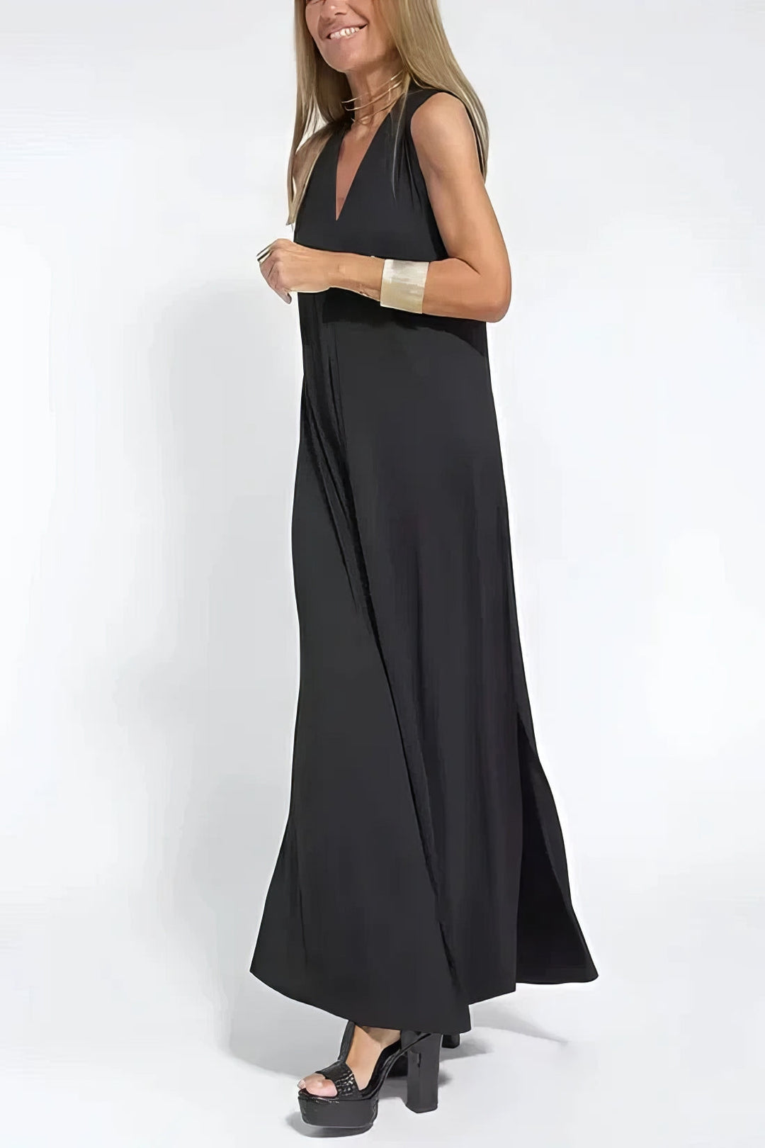 Ellie™ Elegant Long Dress with Cardigan